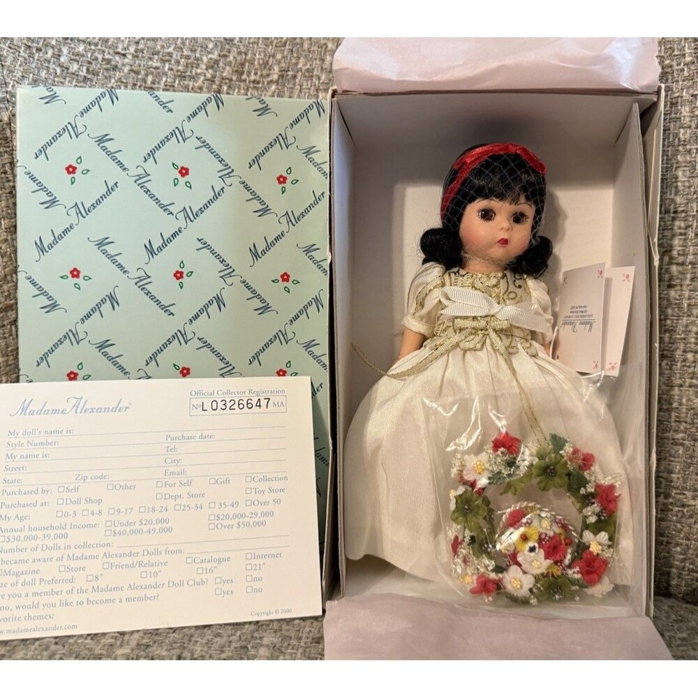 8" Madame Alexander Snow White’s Wedding Doll #30460 – Pristine NRFB